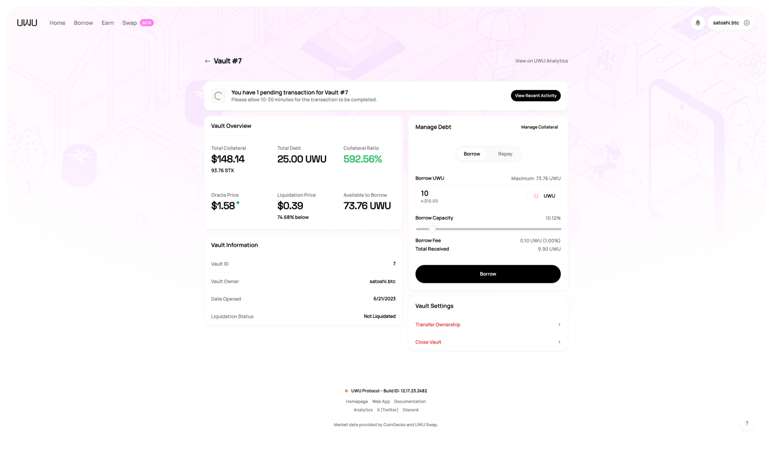 Image of Web App for UWU Protocol