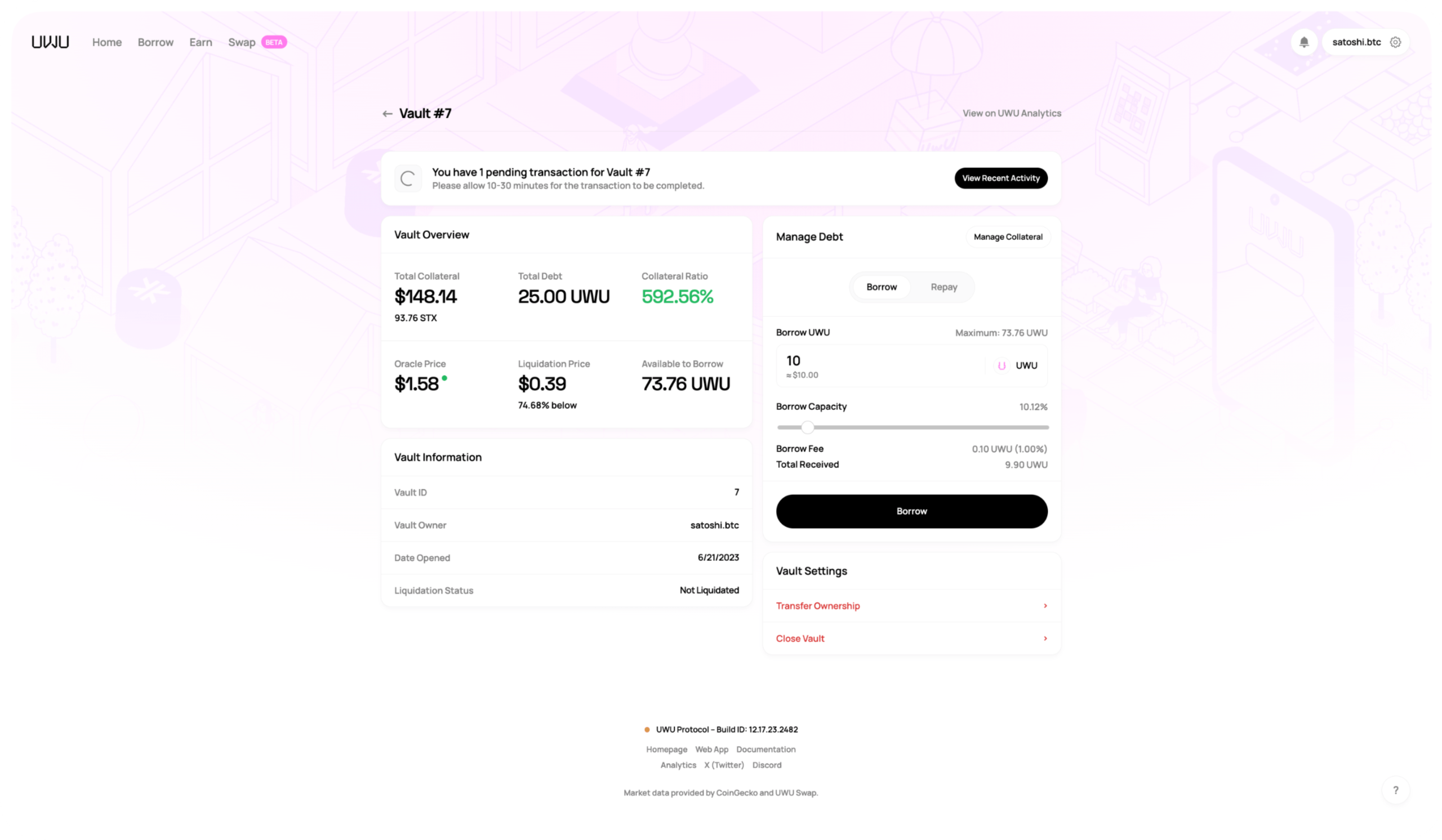 Image of Web App for UWU Protocol